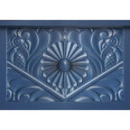 Table d'appoint à 1 tiroir, élégante table d'appoint sculptée à 1 tiroir pour salon, chambre, bureau, entrée