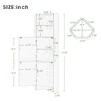 Armoire de rangement autoportante avec portes