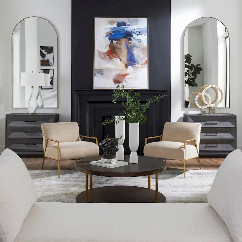 Commode d'appoint Uttermost Knox en noyer foncé - 81 cm (H) x 91 cm (L) x 46 cm (P)