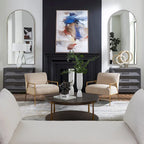 Commode d'appoint Uttermost Knox en noyer foncé - 81 cm (H) x 91 cm (L) x 46 cm (P)