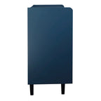 Meuble de rangement pour garde-manger, bar à café de 55 pouces avec 2 tiroirs, 2 compartiments de rangement ouverts et 2 portes vitrées, buffet en bois