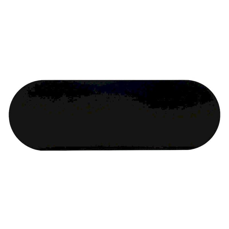 Meuble de salle à manger incurvé à 2 portes - Élégant avec garniture dorée et portes en rotin tressé