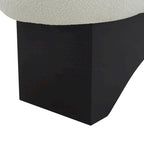 Banc SAFAVIEH Couture Carsen en boucle et bois - 59 cm (L) x 18 cm (P) x 18 cm (H)