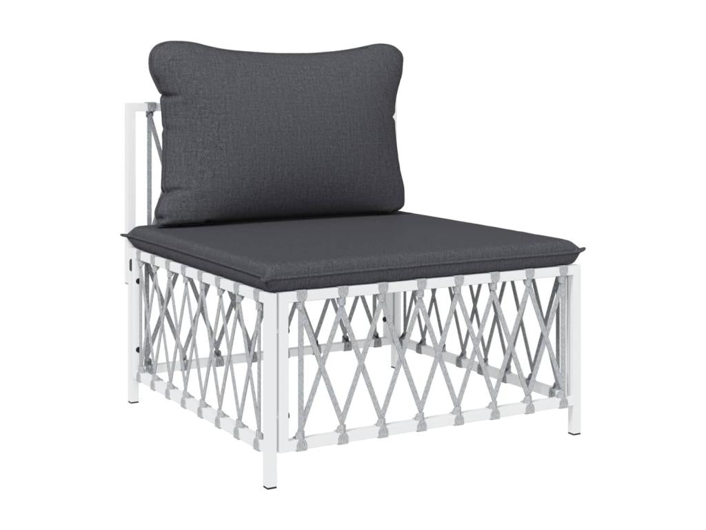 Ensemble de mobilier d'extérieur blanc