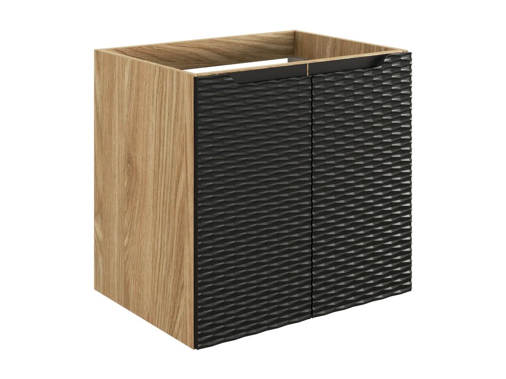 Armoire noire, 60 x 46 x 57 cm