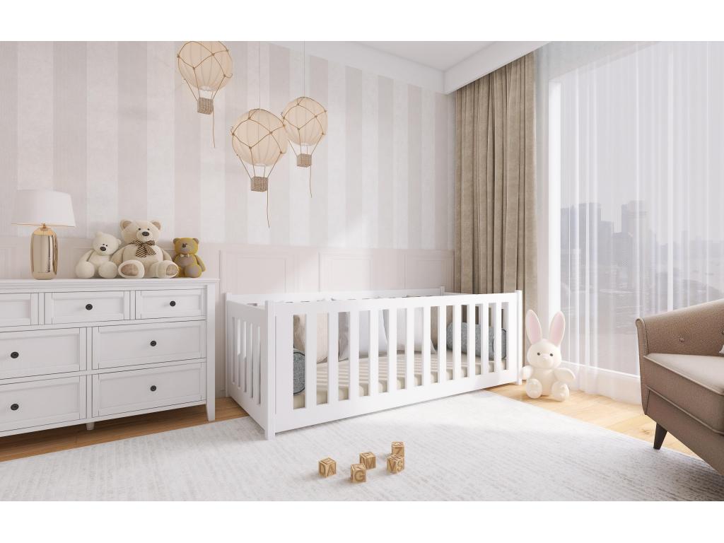 Lit blanc, 90 x 180 cm