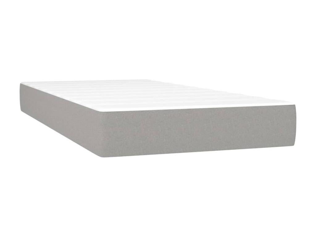 Matelas en tissu gris, 90 x 190 cm