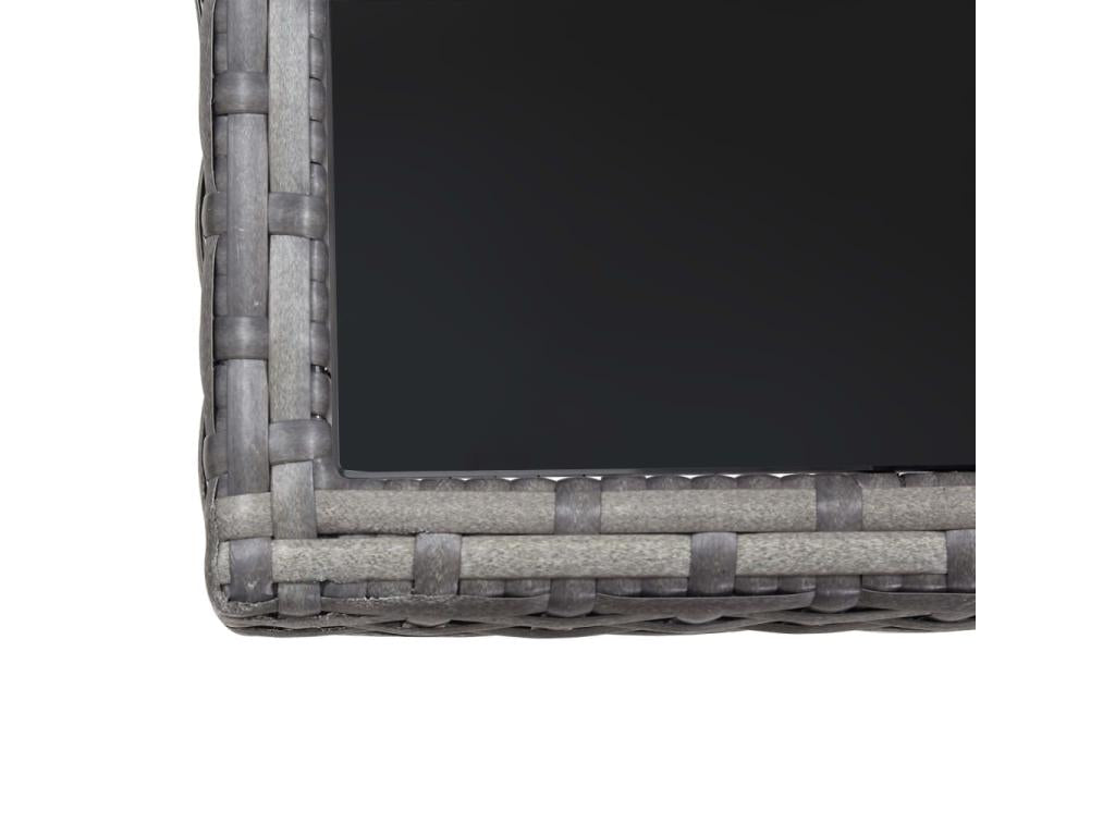 Meubles de maison en résine tressée anthracite