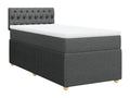 Matelas en tissu gris, 100 x 200 cm