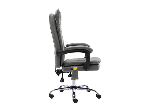 Fauteuil en similicuir anthracite