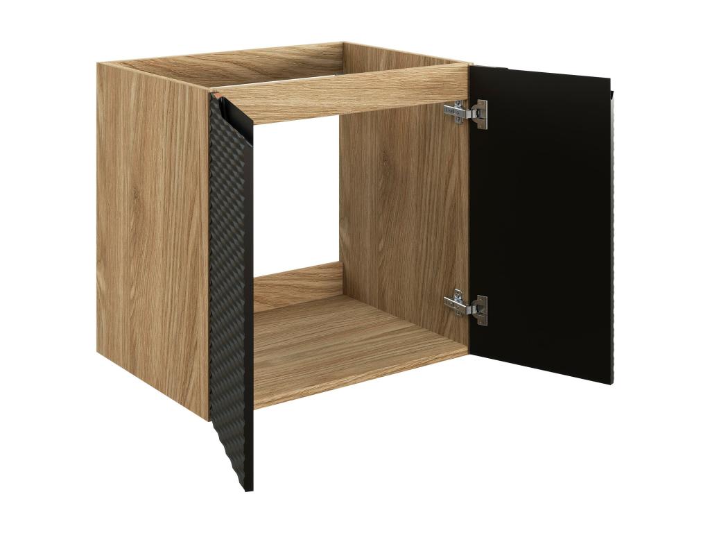 Armoire noire, 60 x 46 x 57 cm