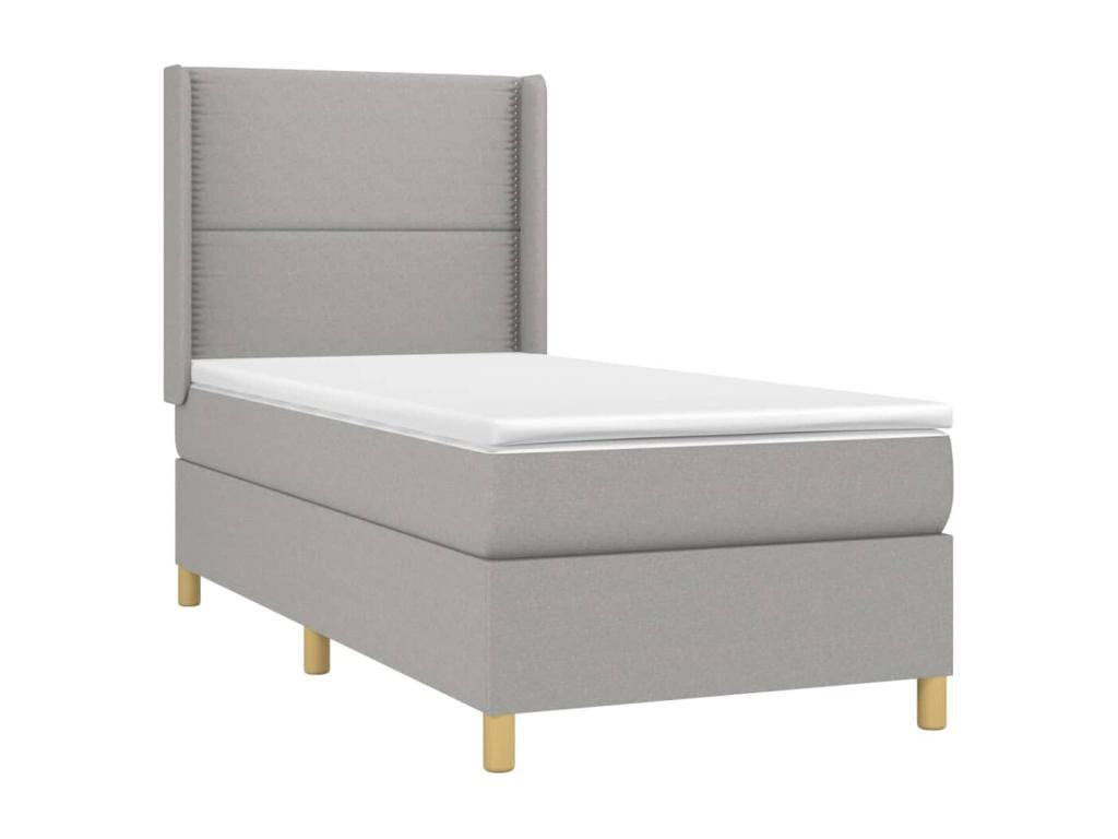 Matelas en tissu gris, 90 x 200 cm