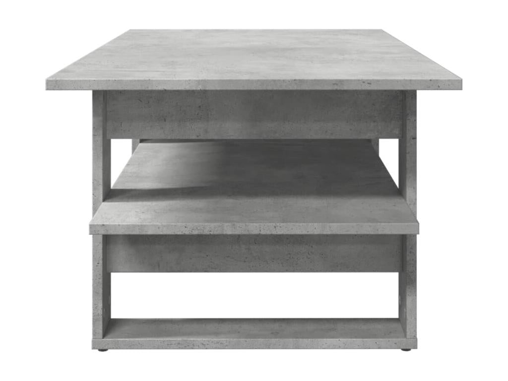 Table basse en bois d'ingénierie gris, 102 x 55 x 42 cm