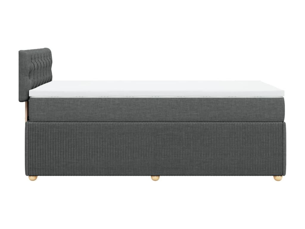 Matelas en tissu gris, 100 x 200 cm