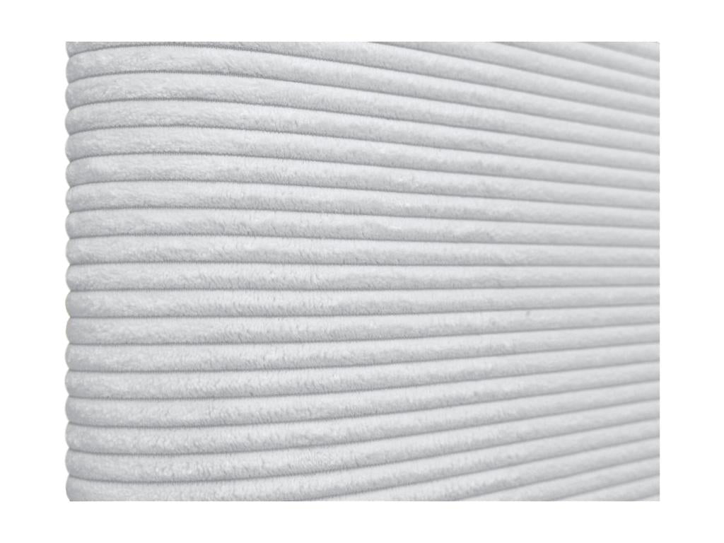 Lit en velours blanc, 160 x 60 cm