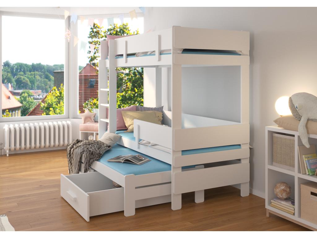 Lit gris, 90 x 200 cm