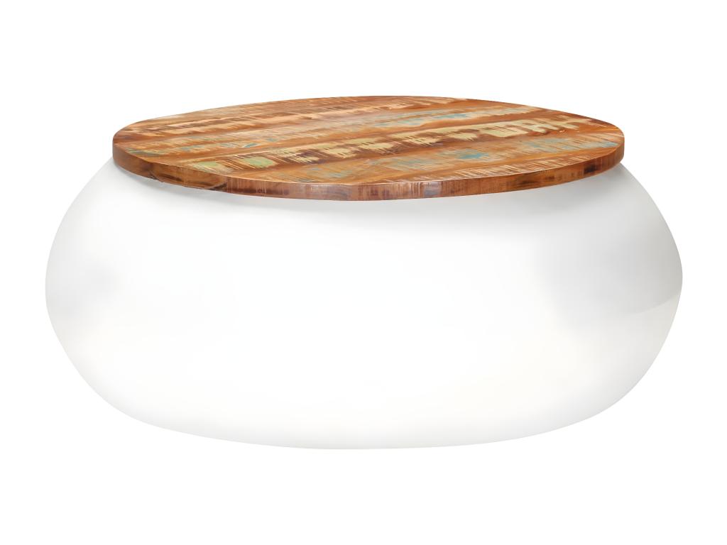 Table basse marron, 68 x 68 x 30 cm