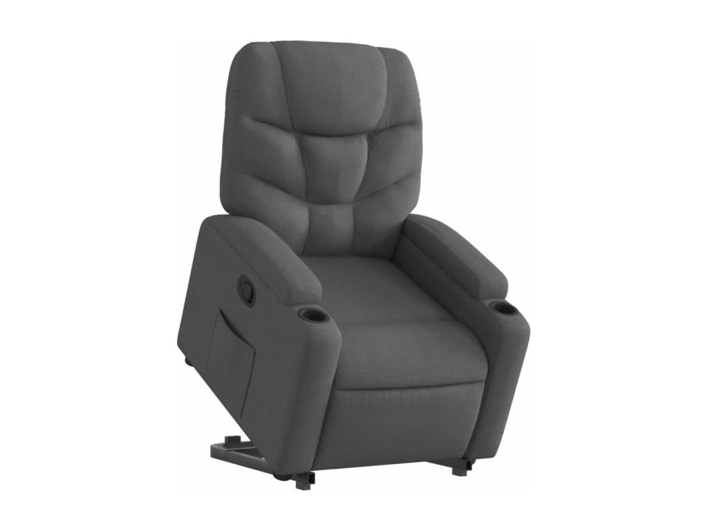 Fauteuil d'appoint en tissu gris - dlz1766459990047