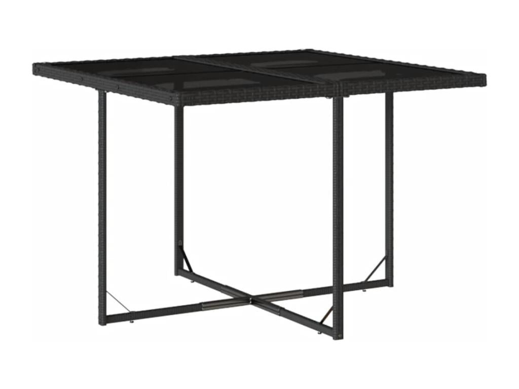 Mobilier de maison en résine tressée noire - dlz1766459979534