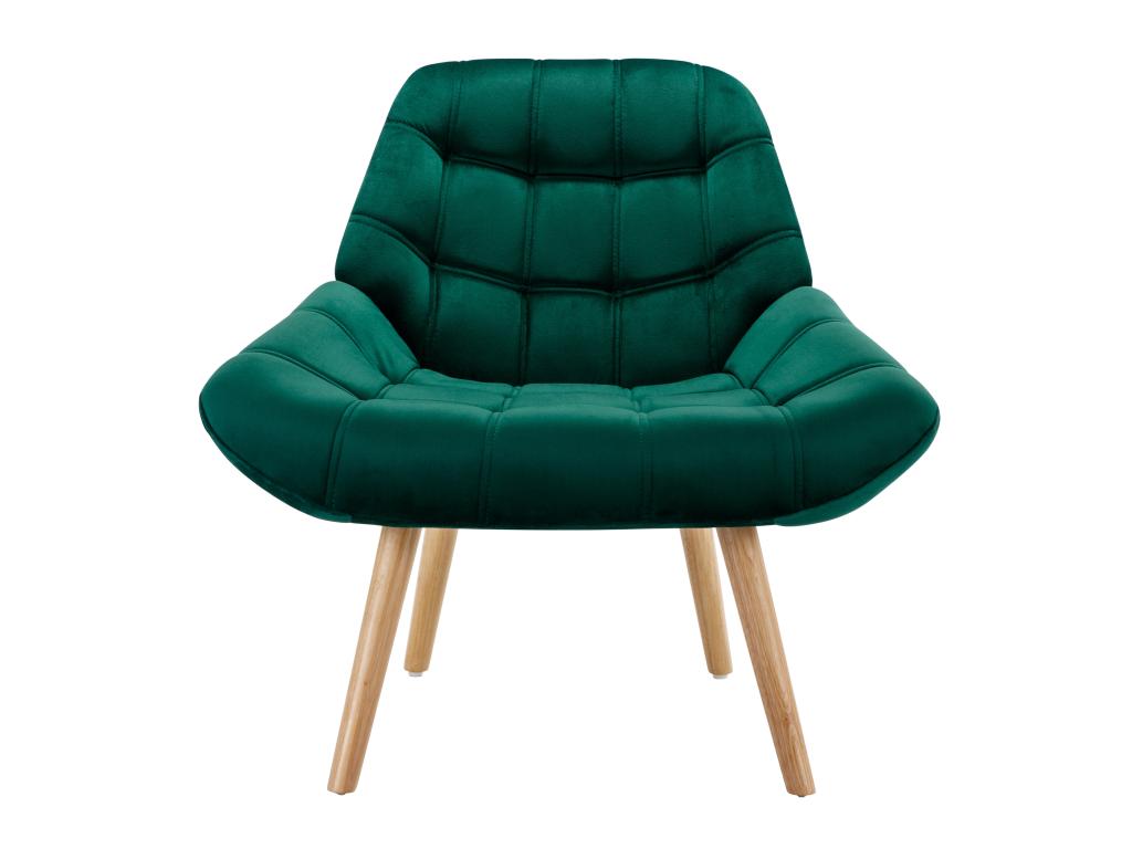 Fauteuil d'appoint en velours vert