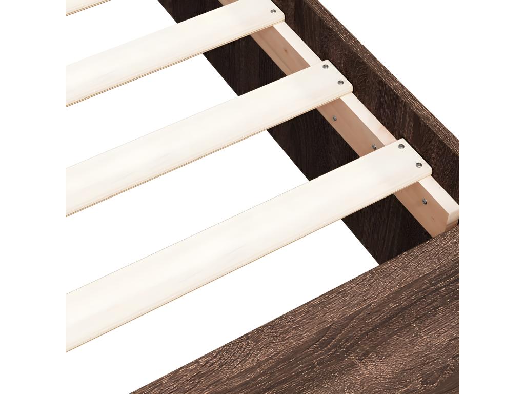 Matelas en bois de chêne brun, 150 x 200 cm