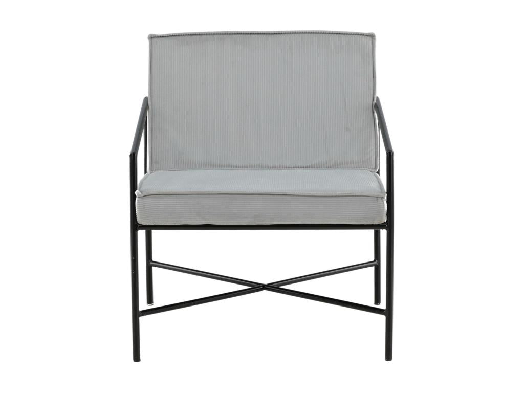 Fauteuil d'appoint gris, 66 x 65 x 78 cm