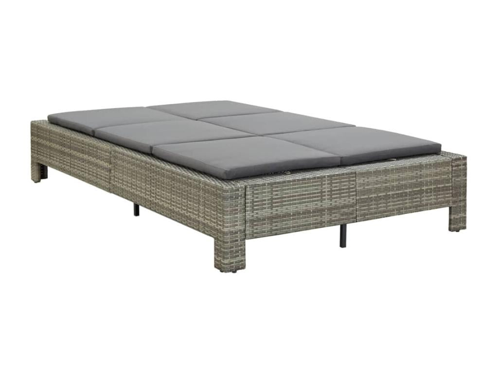 Mobilier de maison en résine tressée grise - dlz1766459813351