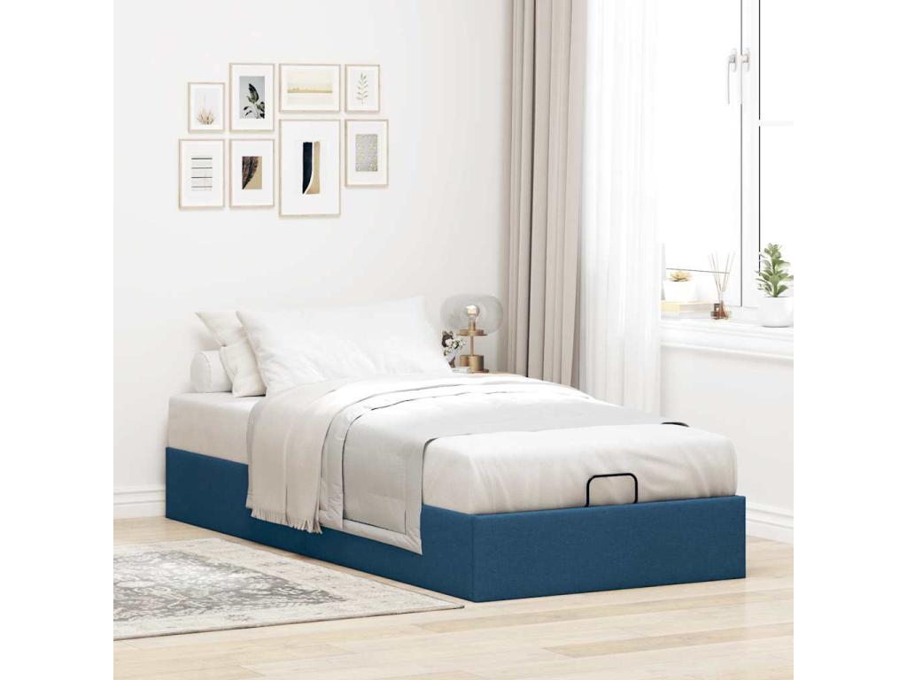 Matelas en tissu bleu, 80 x 200 cm - dlz1766460067670
