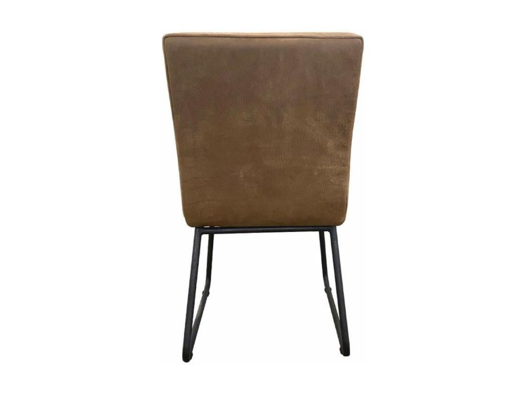 Fauteuil en cuir marron