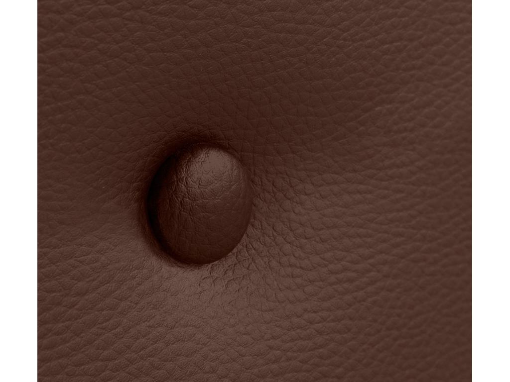 Lit en similicuir marron, 150 x 105 cm