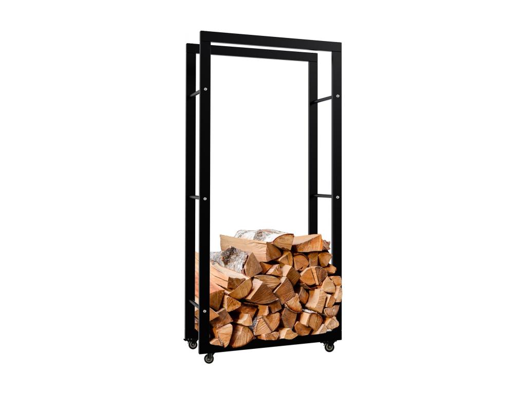 Meuble de maison en métal noir, 25 x 60 x 125 cm