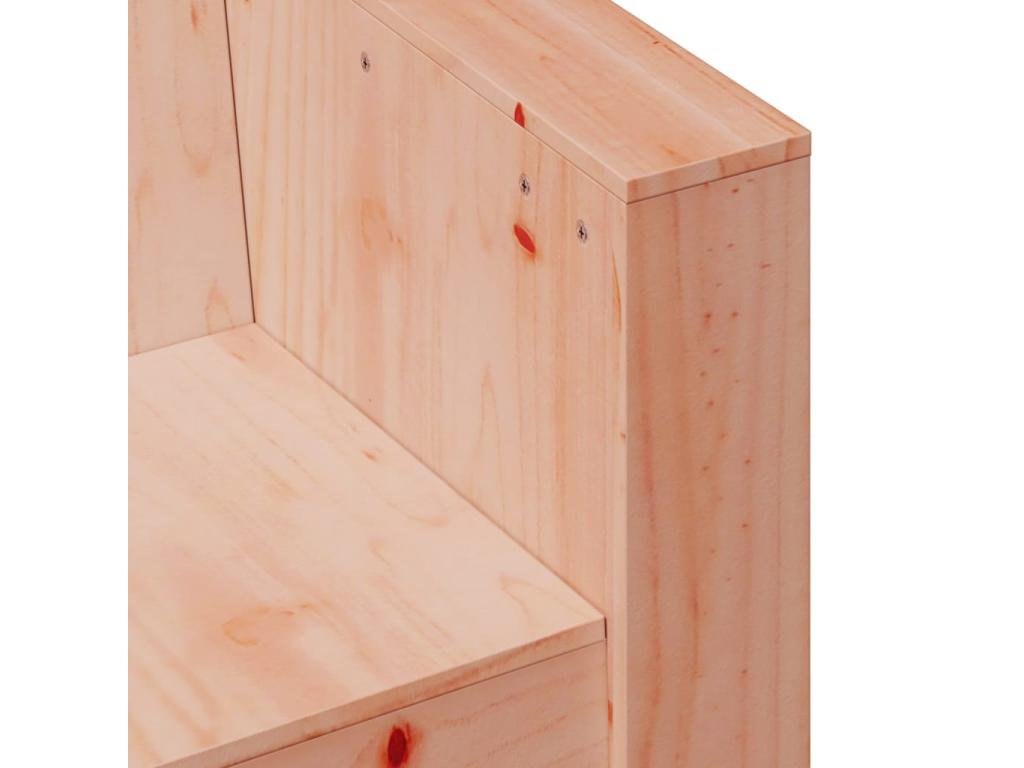 Ensemble de mobilier d'extérieur en bois massif naturel