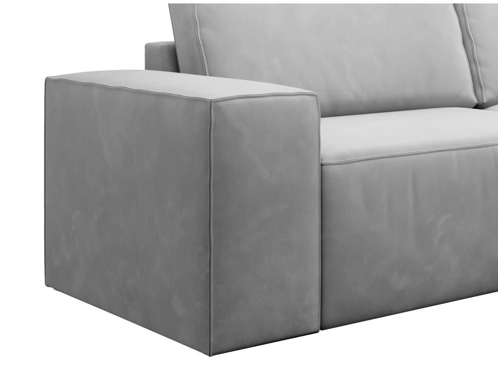 Canapé-lit en velours gris