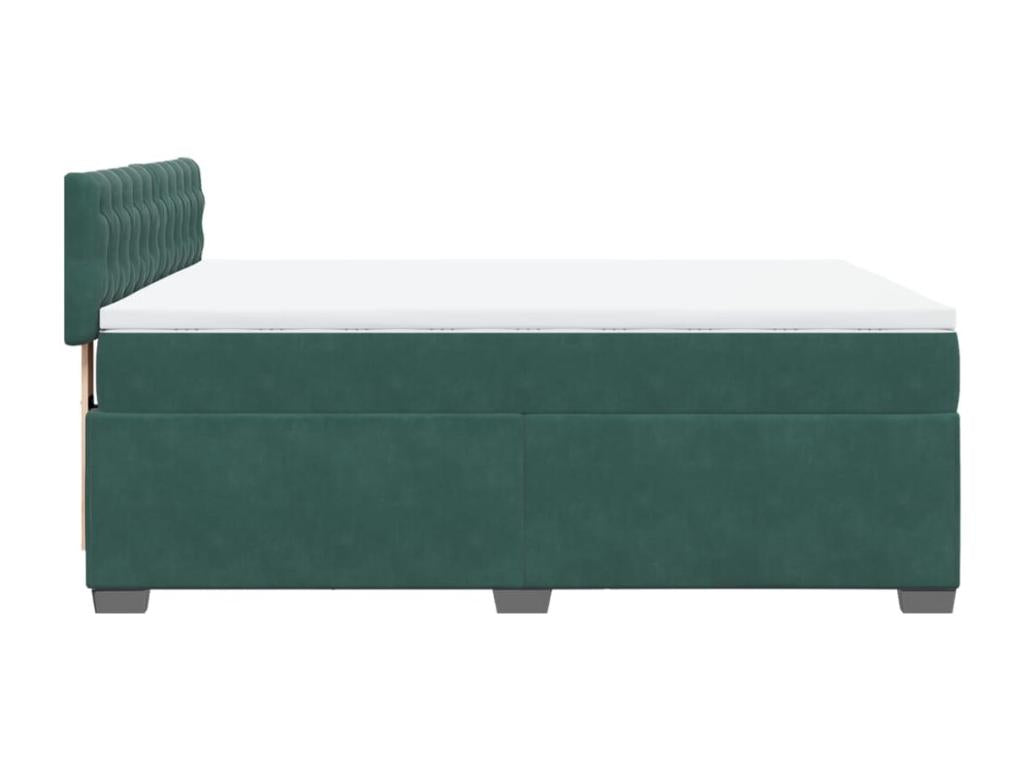 Matelas en velours vert, 140 x 200 cm