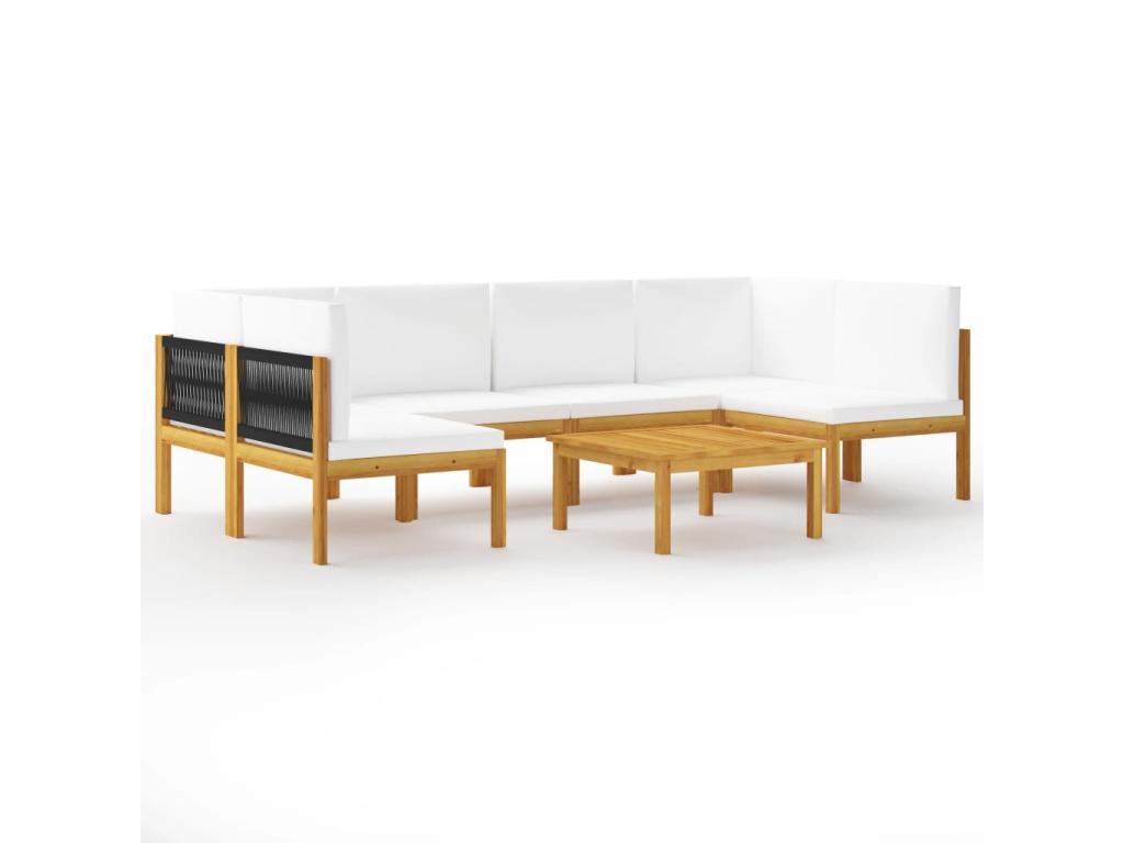 Ensemble de mobilier d'extérieur naturel