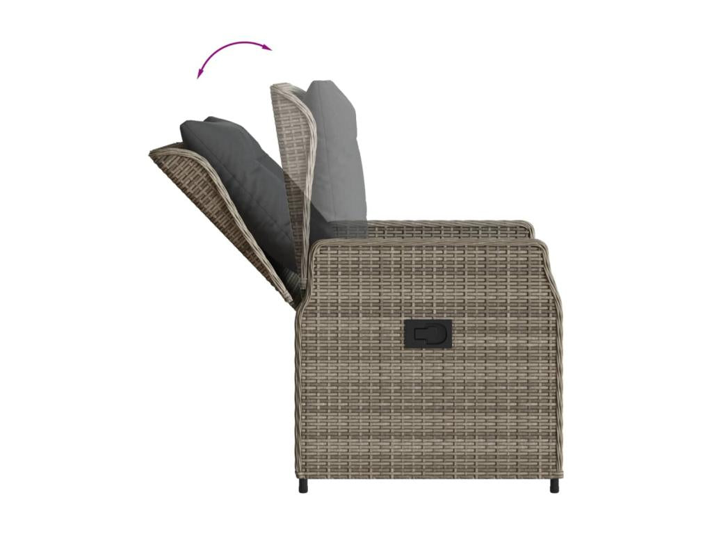 Mobilier de maison en résine tressée grise - dlz1766459708075