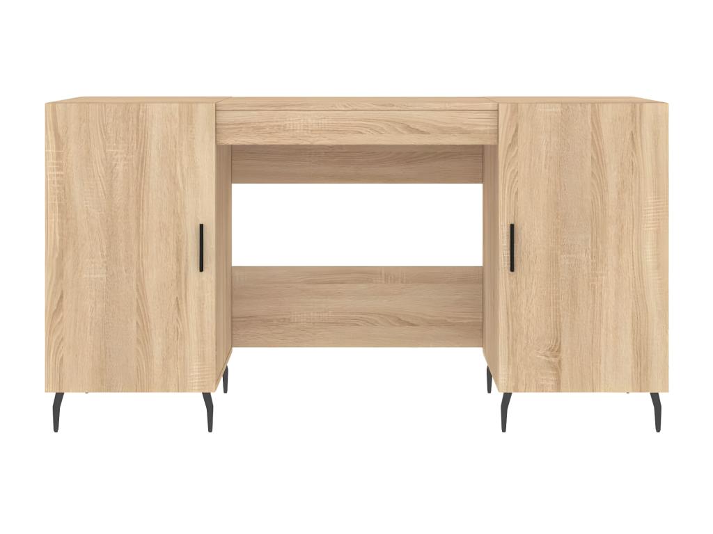 Meubles de maison en bois d'ingénierie brun, 140 x 50 x 75 cm