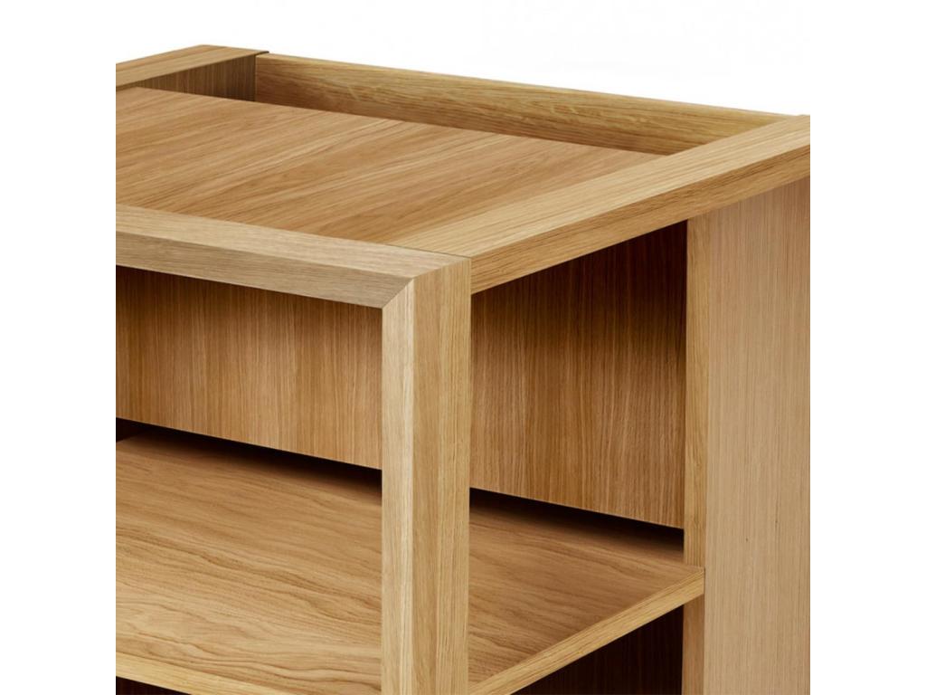 Table d'appoint en chêne beige