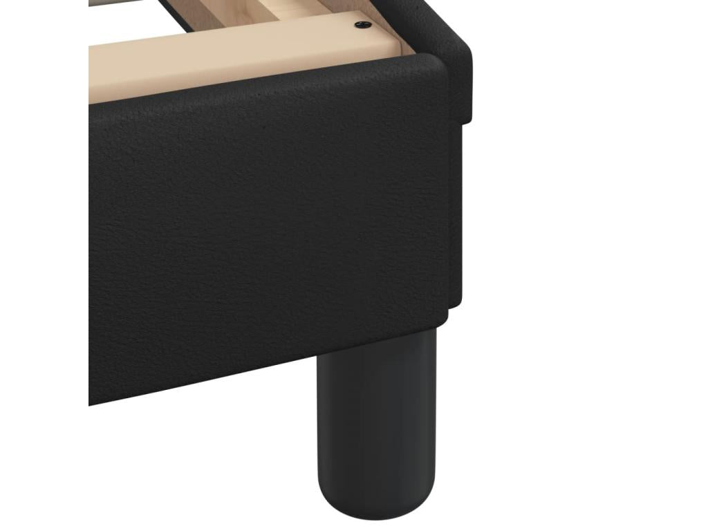 Matelas en similicuir noir, 80 x 200 cm