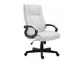 Fauteuil en similicuir blanc - dlz1766459664004