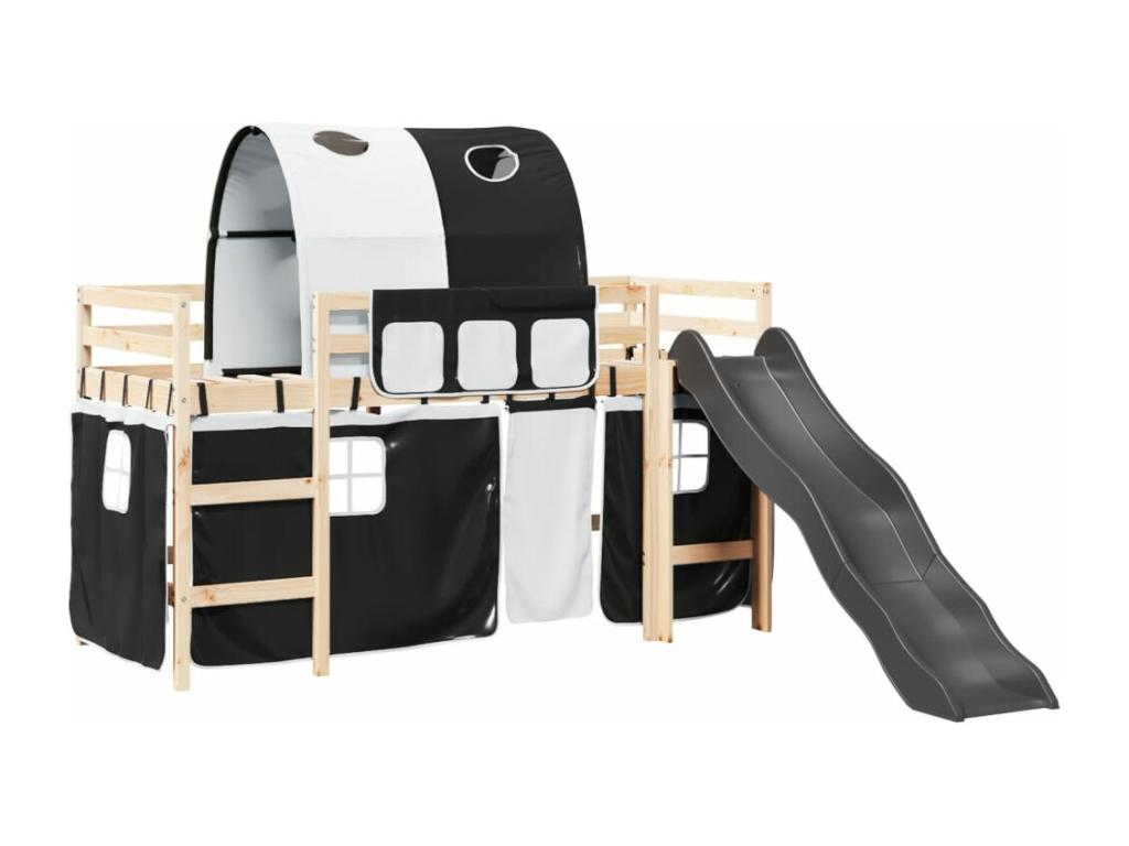 Lit en pin noir, 90 x 190 cm