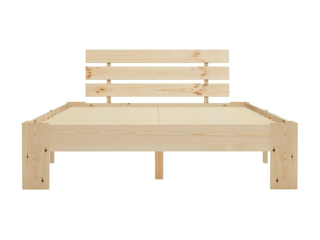 Lit en pin naturel, 120 x 200 cm
