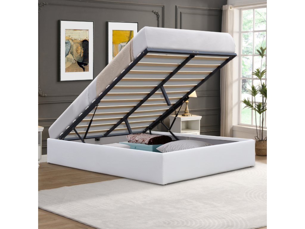 Lit blanc, 120 x 200 cm