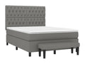 Matelas en tissu gris, 140 x 200 cm