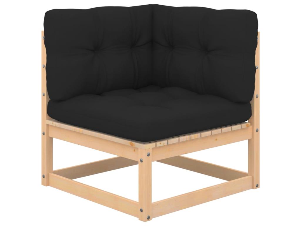 Ensemble de mobilier de jardin en pin naturel - dlz1766459279922