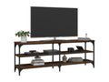 Meuble TV en bois composite marron, 140 x 30 x 50 cm