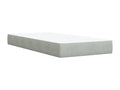 Matelas en velours gris, 90 x 200 cm