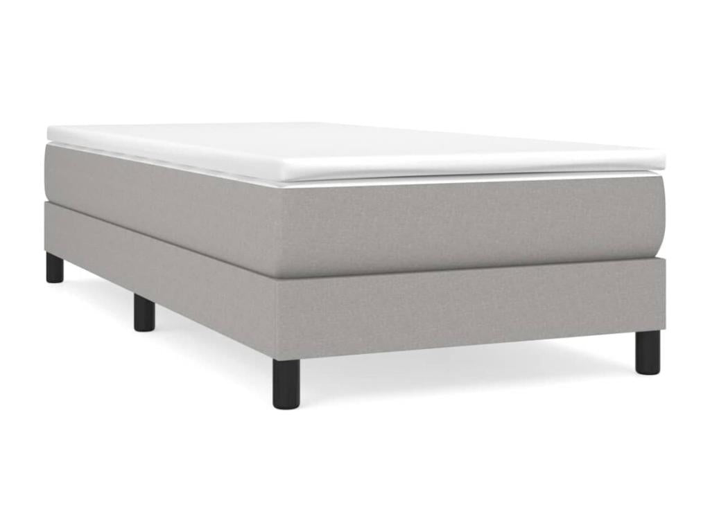Matelas en tissu gris, 90 x 190 cm