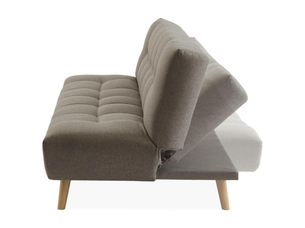 Canapé-lit en tissu beige